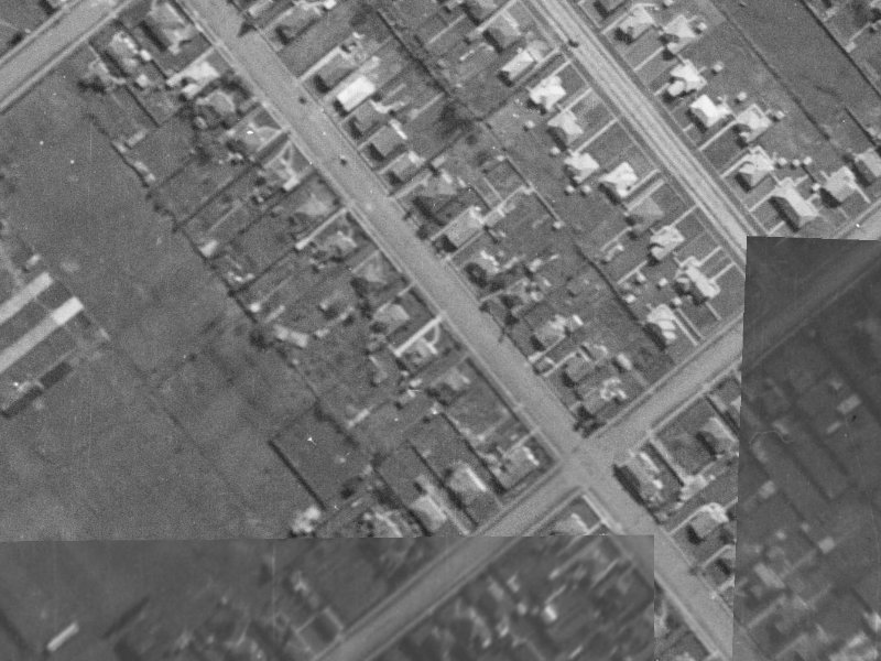 291 Lyttelton Street from the air, 1940-1944
