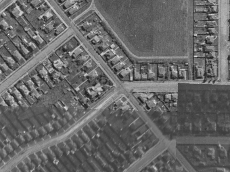 71 Strickland Street from the air, 1940-1944