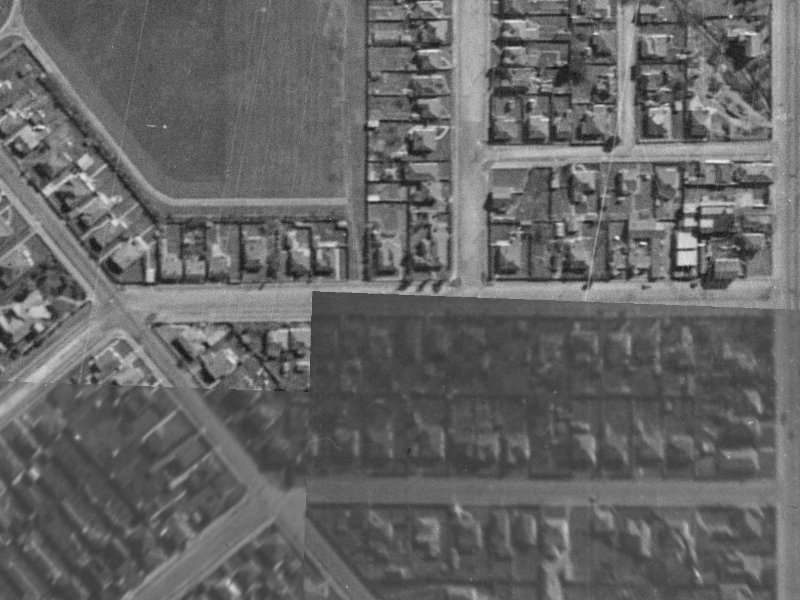 Devon Street from the air, 1940-1944