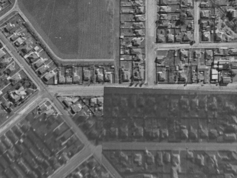 44 Devon Street from the air, 1940-1944