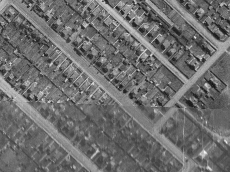 155 Huxley Street from the air, 1940-1944