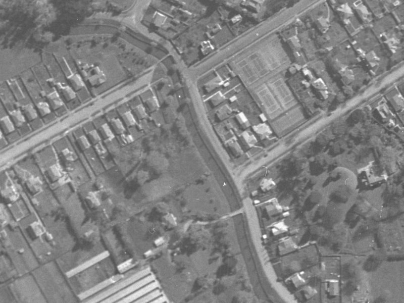 182 Riverlaw Terrace from the air, 1940-1944