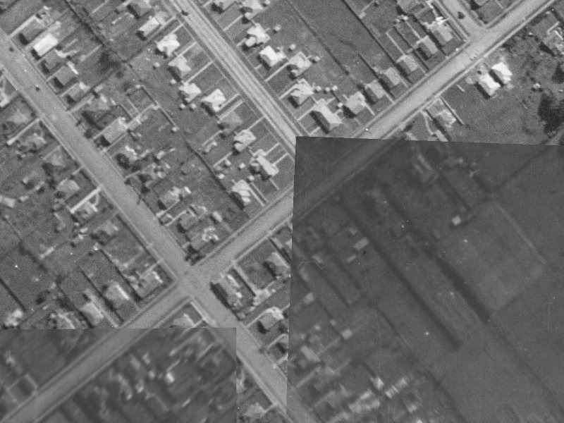 78 Neville Street from the air, 1940-1944