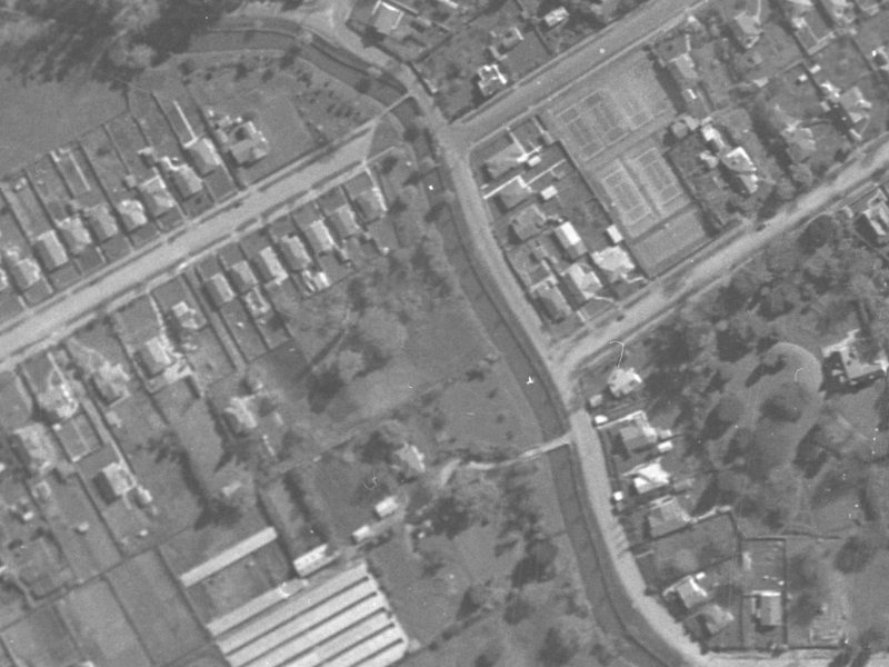 182 Riverlaw Terrace from the air, 1940-1944