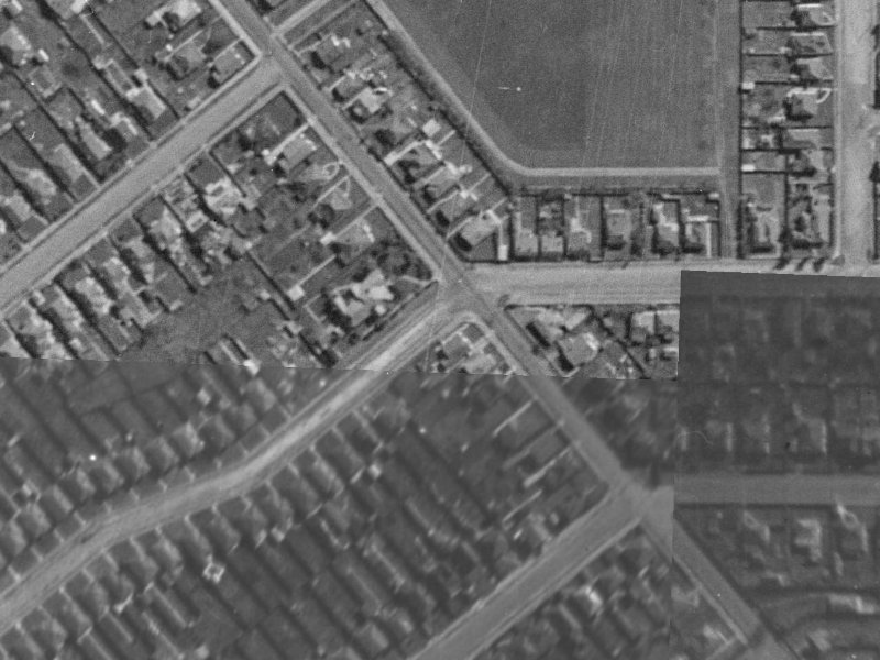 61 Strickland Street from the air, 1940-1944