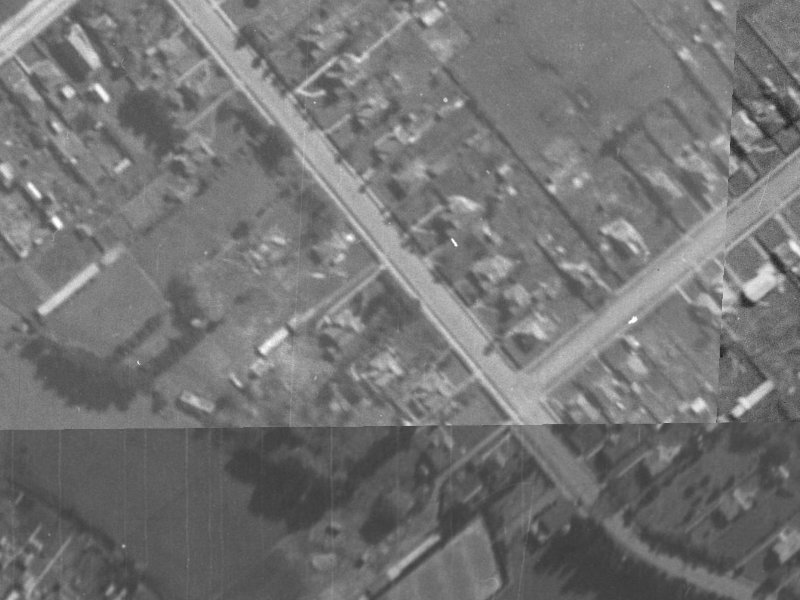 93A Domain Terrace from the air, 1940-1944