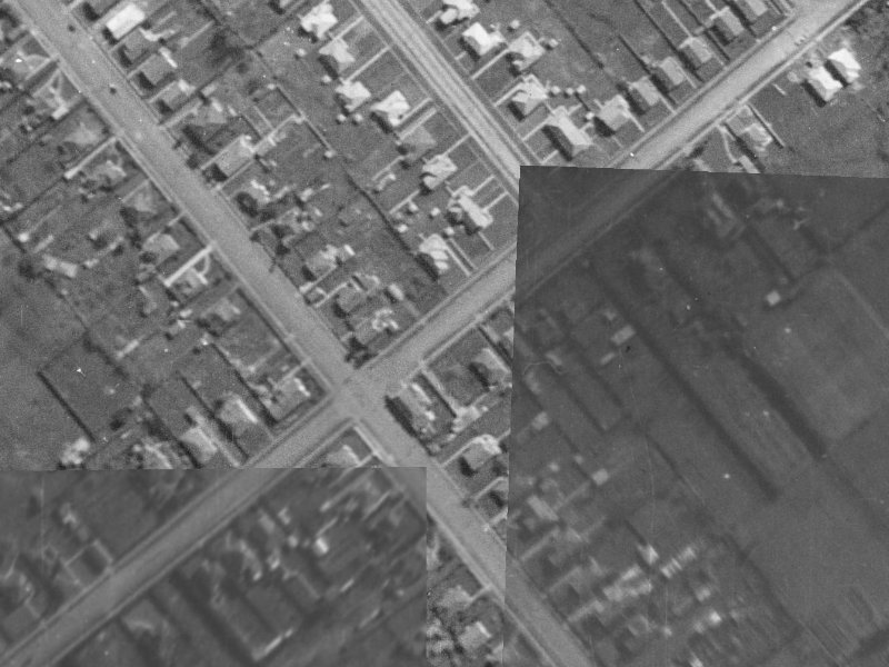 70 Neville Street from the air, 1940-1944