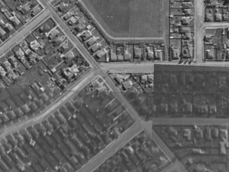 57 Strickland Street from the air, 1940-1944