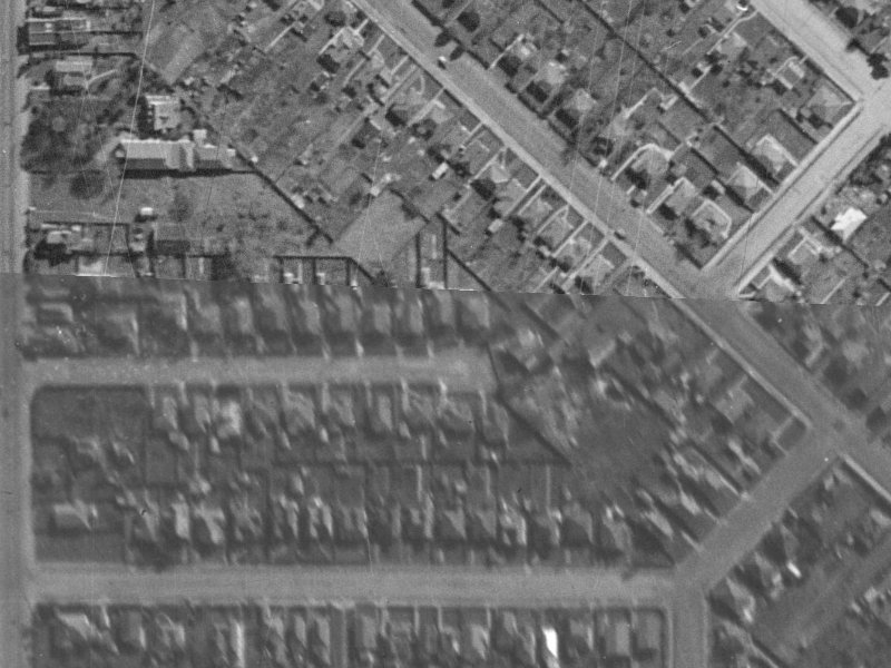 5 Roxburgh Street from the air, 1940-1944