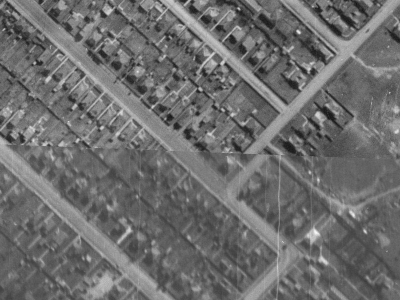 163 Huxley Street from the air, 1940-1944