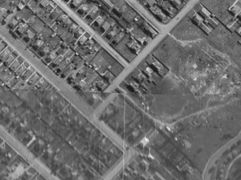 10 Rogers Street from the air, 1940-1944