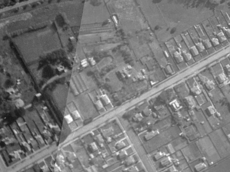 115 St Martins Road from the air, 1940-1944