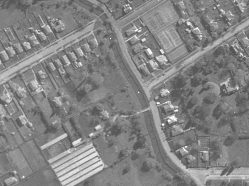 186 Riverlaw Terrace from the air, 1940-1944