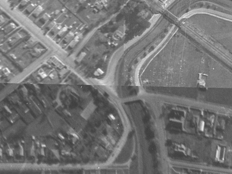 153 Opawa Road from the air, 1940-1944