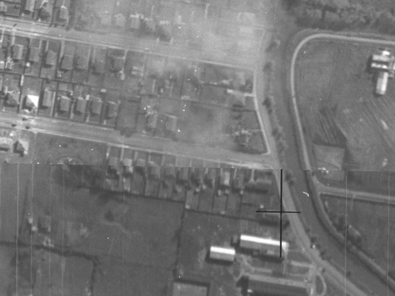 107 Marshall Street from the air, 1940-1944