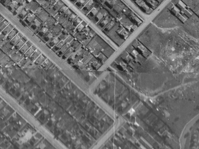 171B Huxley Street from the air, 1940-1944