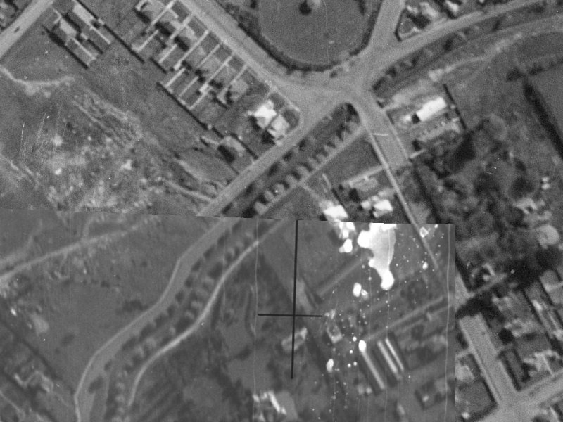 100 Riverlaw Terrace from the air, 1940-1944