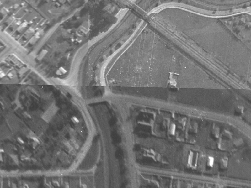 153 Opawa Road from the air, 1940-1944