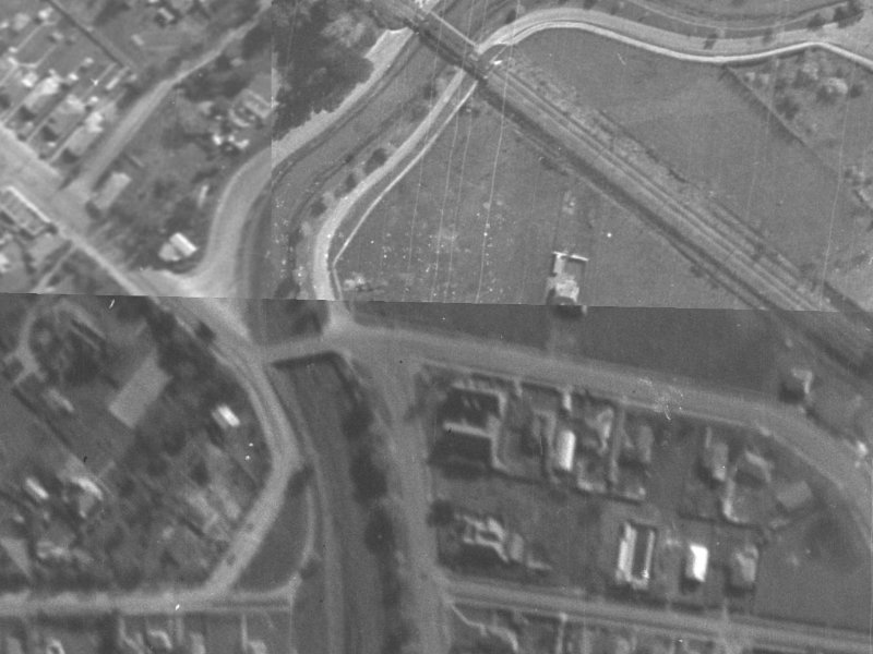 155 Opawa Road from the air, 1940-1944