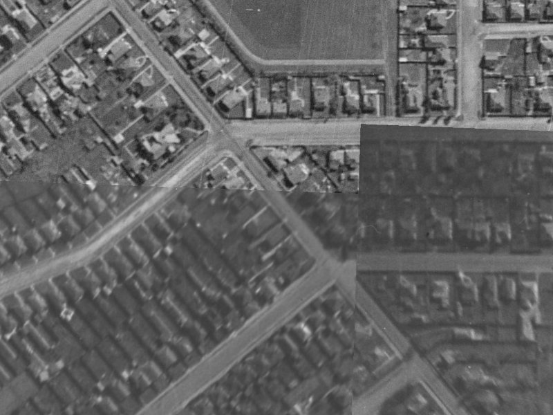 55 Strickland Street from the air, 1940-1944