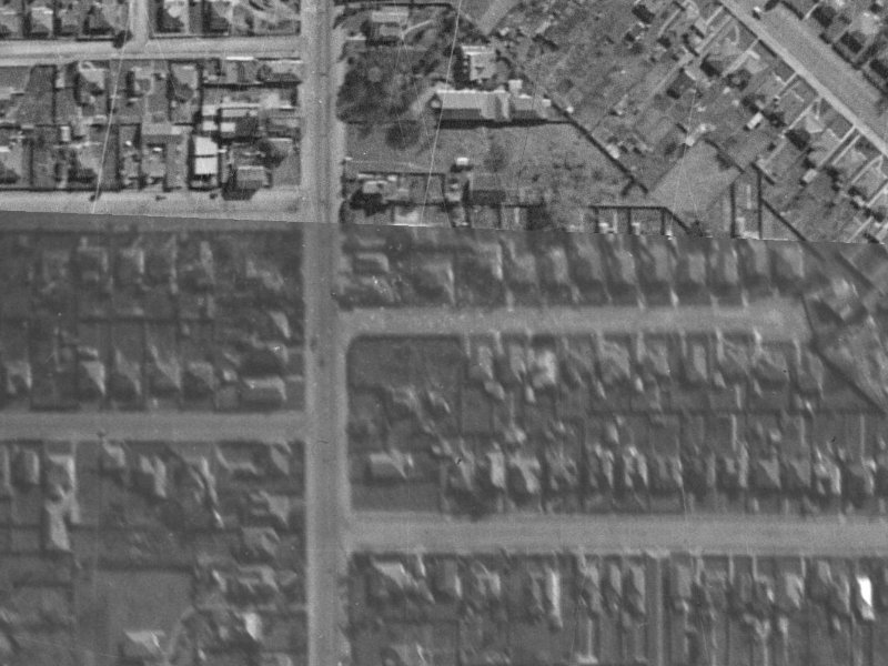 8 Roxburgh Street from the air, 1940-1944