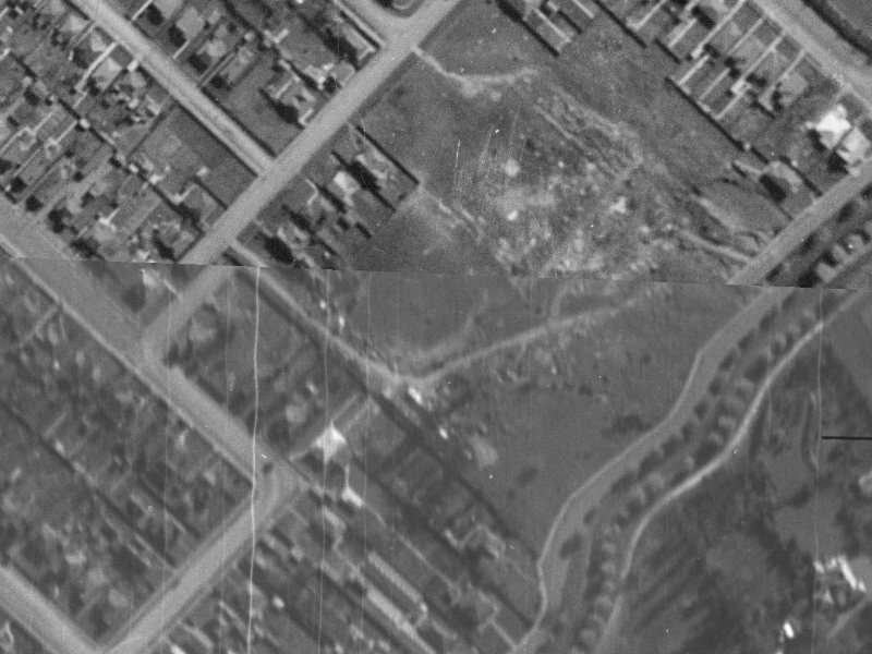 7 Gilbert Place from the air, 1940-1944