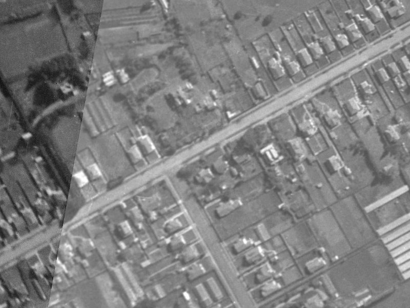 102 St Martins Road from the air, 1940-1944