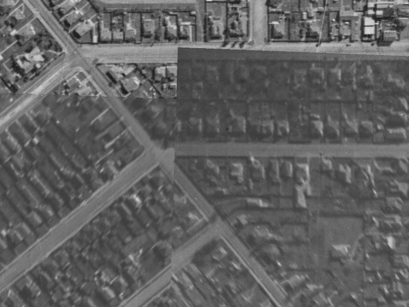 39a Boon Street from the air, 1940-1944