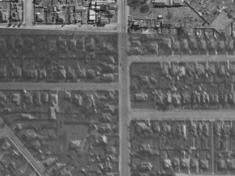 199 Colombo Street from the air, 1940-1944