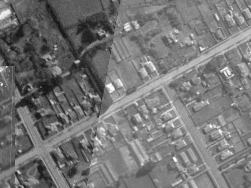 105 Saint Martins Road from the air, 1940-1944