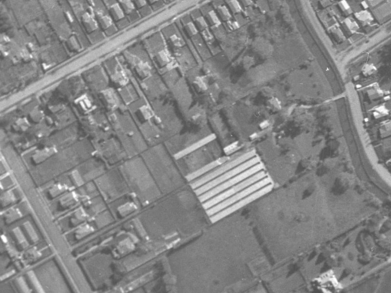 14A Claxton Place from the air, 1940-1944