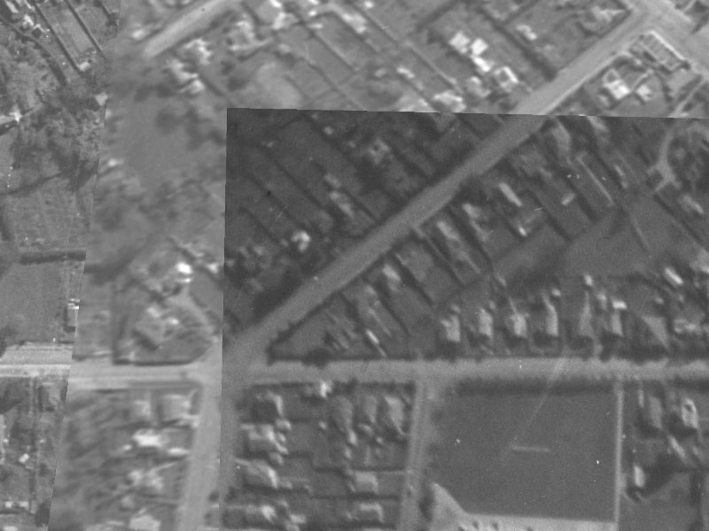 104B Hawford Road from the air, 1940-1944