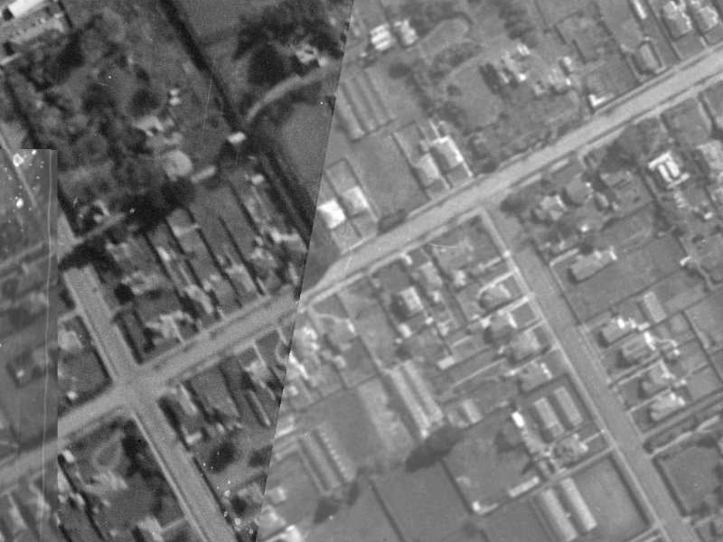 92 Saint Martins Road from the air, 1940-1944