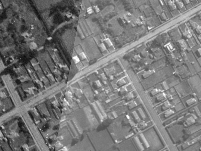 96 Saint Martins Road from the air, 1940-1944