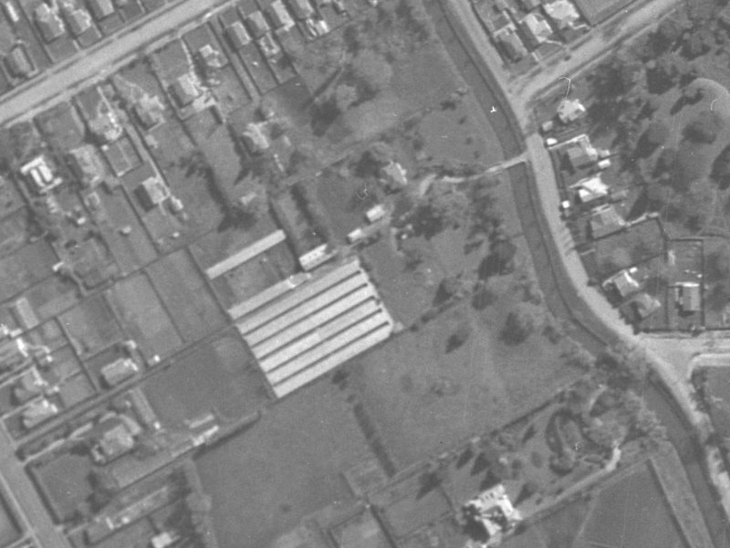 9 Claxton Place from the air, 1940-1944
