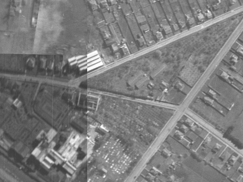 37 Barton Street from the air, 1940-1944