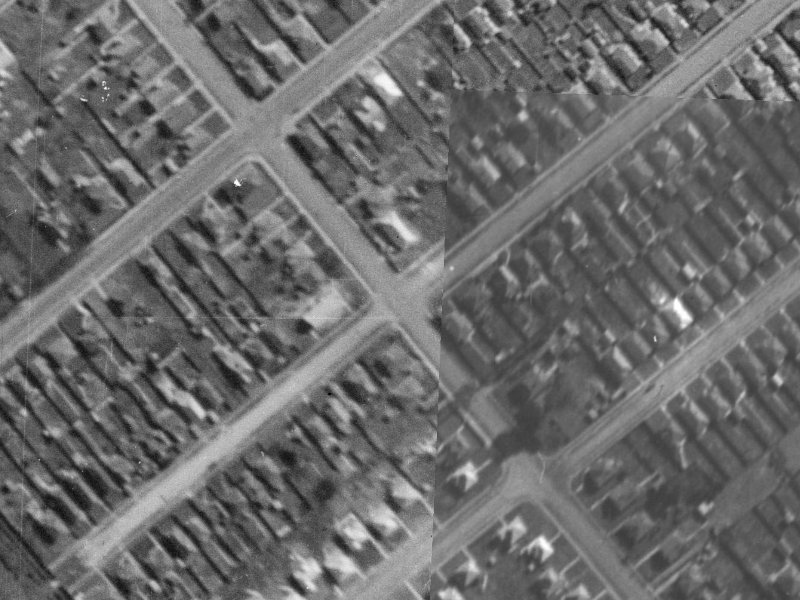 148 Selwyn Street from the air, 1940-1944
