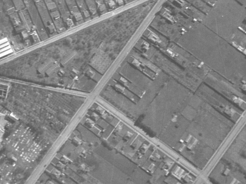 43 Barton Street from the air, 1940-1944
