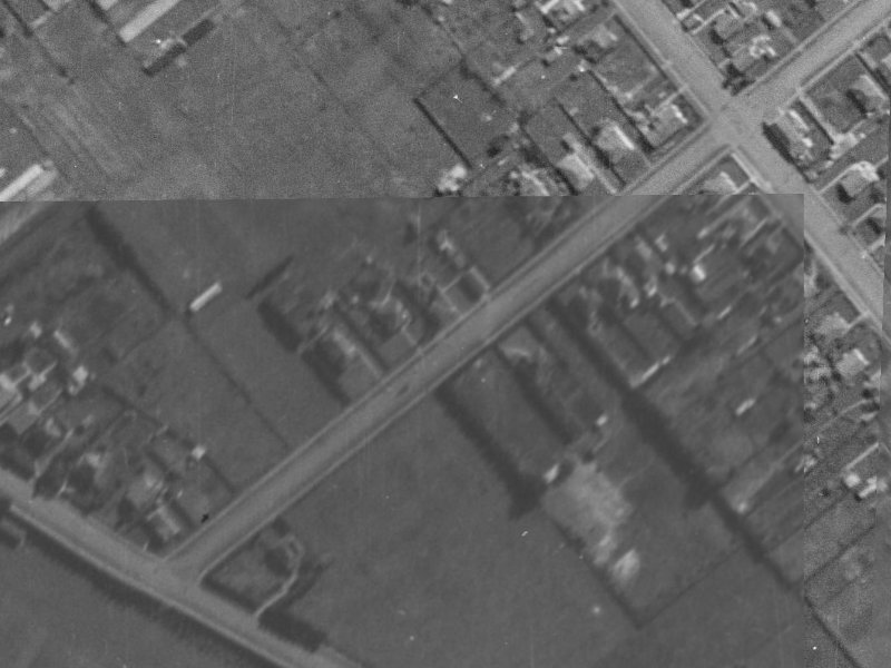 43A Neville Street from the air, 1940-1944