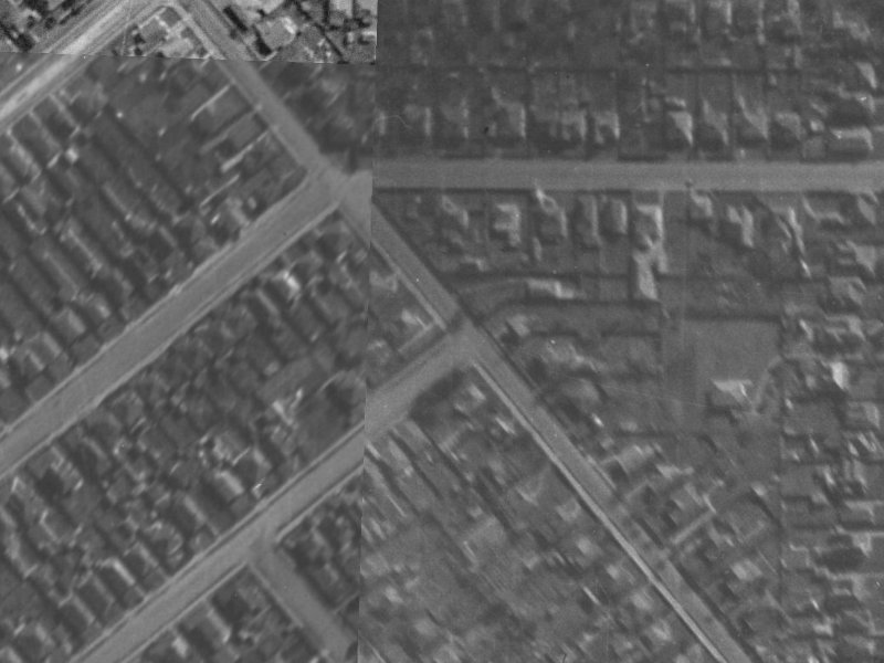 37 Strickland Street from the air, 1940-1944