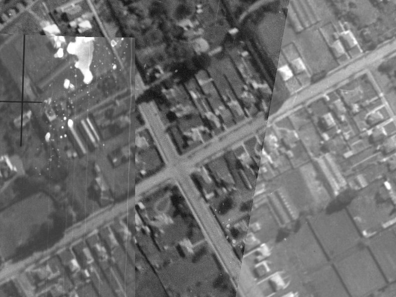 87B Saint Martins Road from the air, 1940-1944