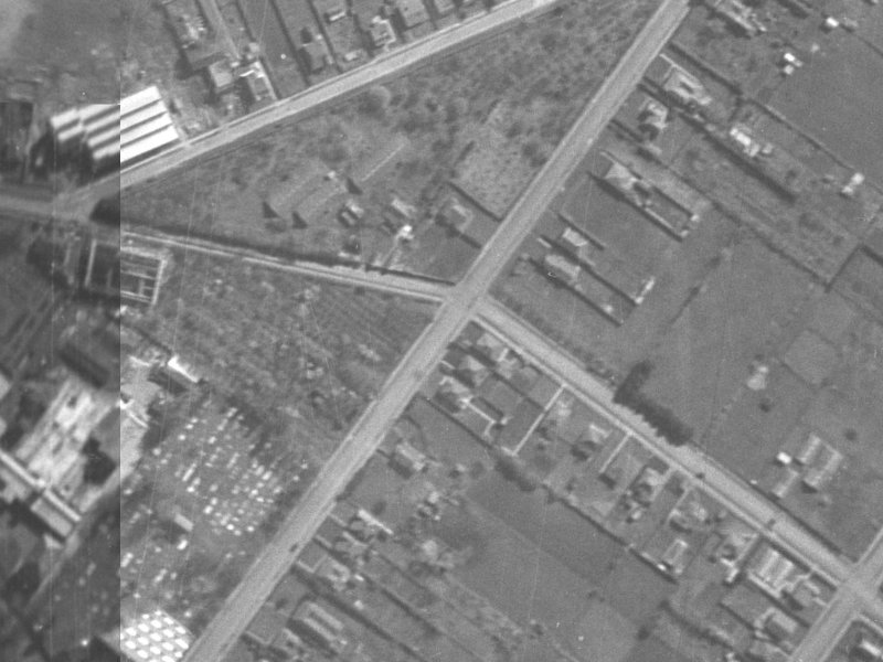 65A Rutherford Street from the air, 1940-1944