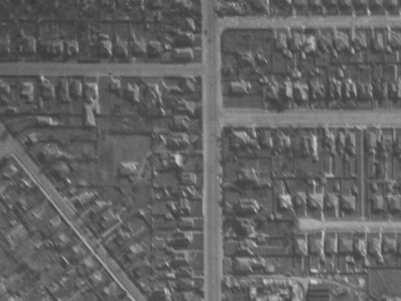 183A Colombo Street from the air, 1940-1944