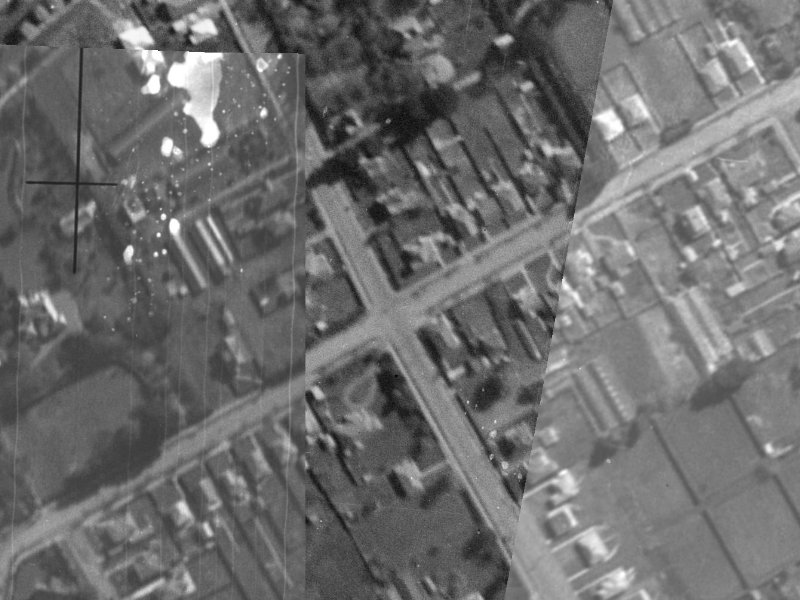 87A Saint Martins Road from the air, 1940-1944