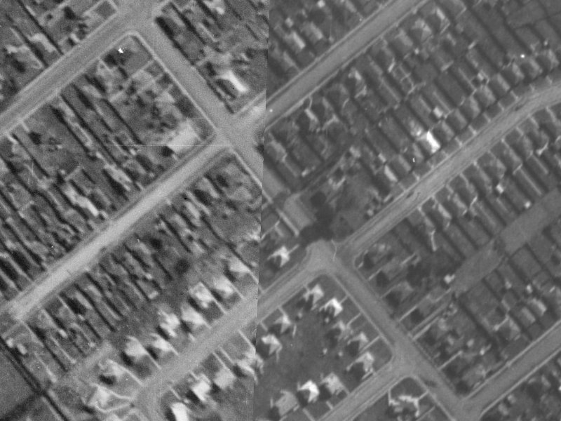 143 Selwyn Street from the air, 1940-1944