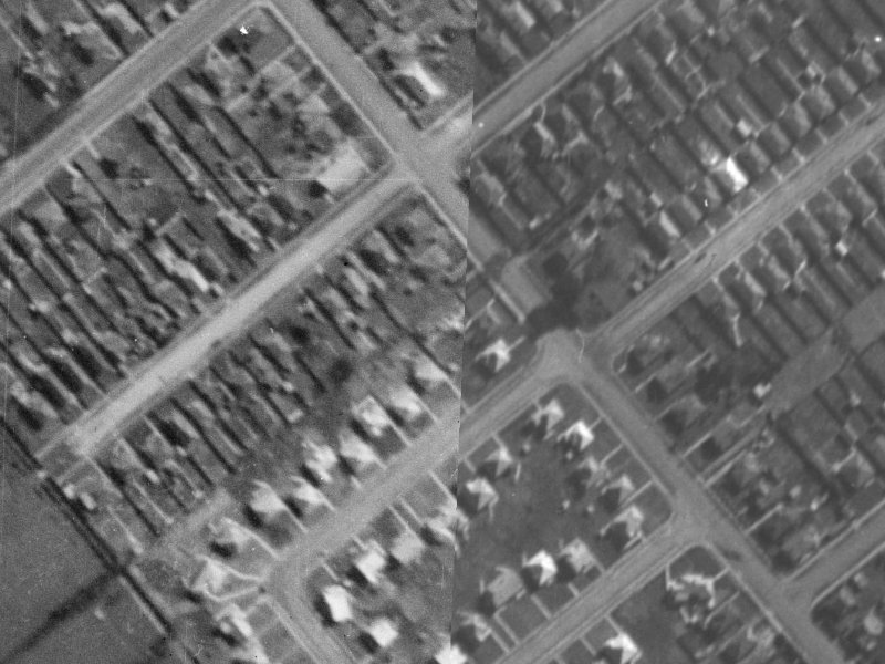 145 Selwyn Street from the air, 1940-1944