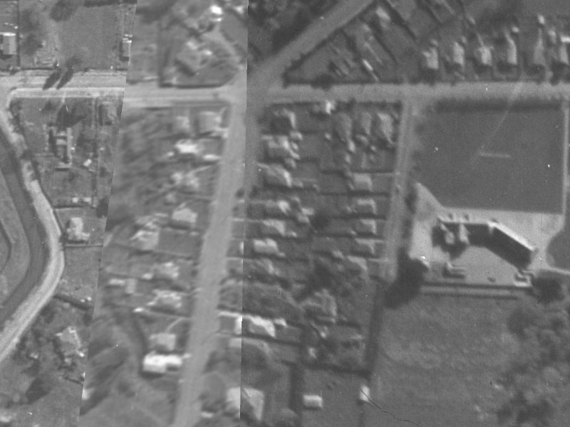 Hawford Road from the air, 1940-1944