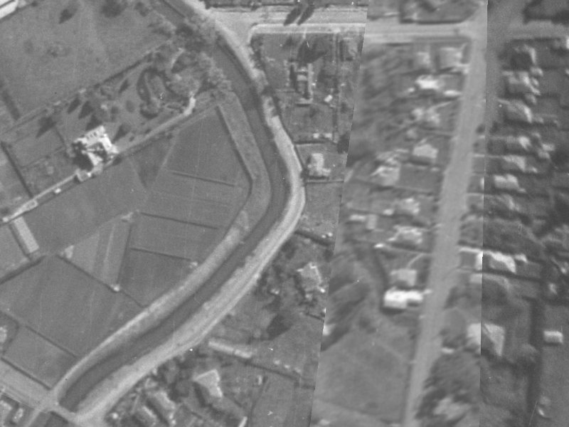 219 Fifield Terrace from the air, 1940-1944