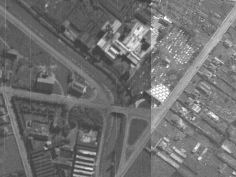 112 Cumnor Terrace from the air, 1940-1944