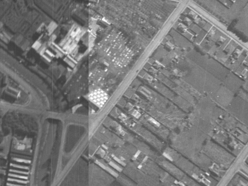 85B Rutherford Street from the air, 1940-1944